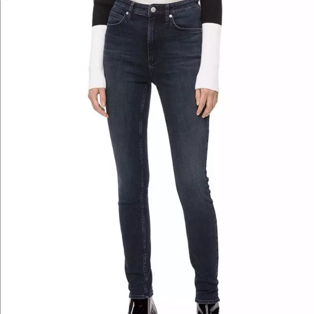 Calvin Klein High Rise Skinny Fit Jean - Blue